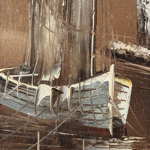 Rikard Lindstrom Original Nautical Oil Painting Signed Lighthouse and boat - Picture 2 of 12